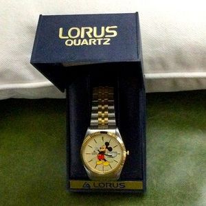 Vintage Mickey Mouse Quartz Watch by Lorus. New In Box. Mint!